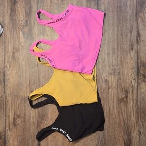 Curves N Combatboots Crop Tops With Built-In Bra Bundle - Large